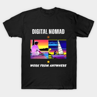 Digital Nomad Sets Sail T-Shirt